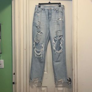 Hello cuties. American eagle light blue size US 8 high waist flare. SHE GIVESSSS